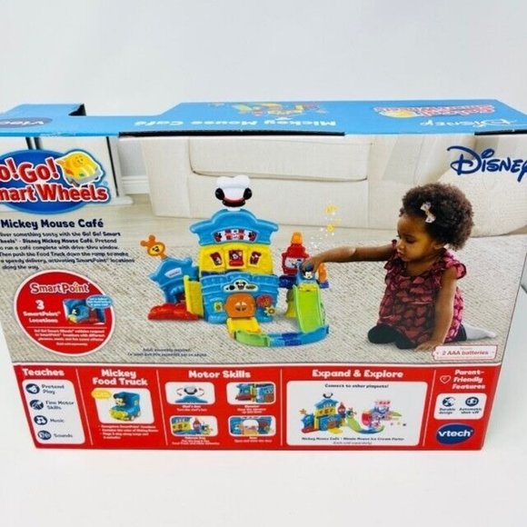 Vtech Disney Go! Go! Smart Wheels Mickey Mouse Cafe Playset NIB - Picture 4 of 7